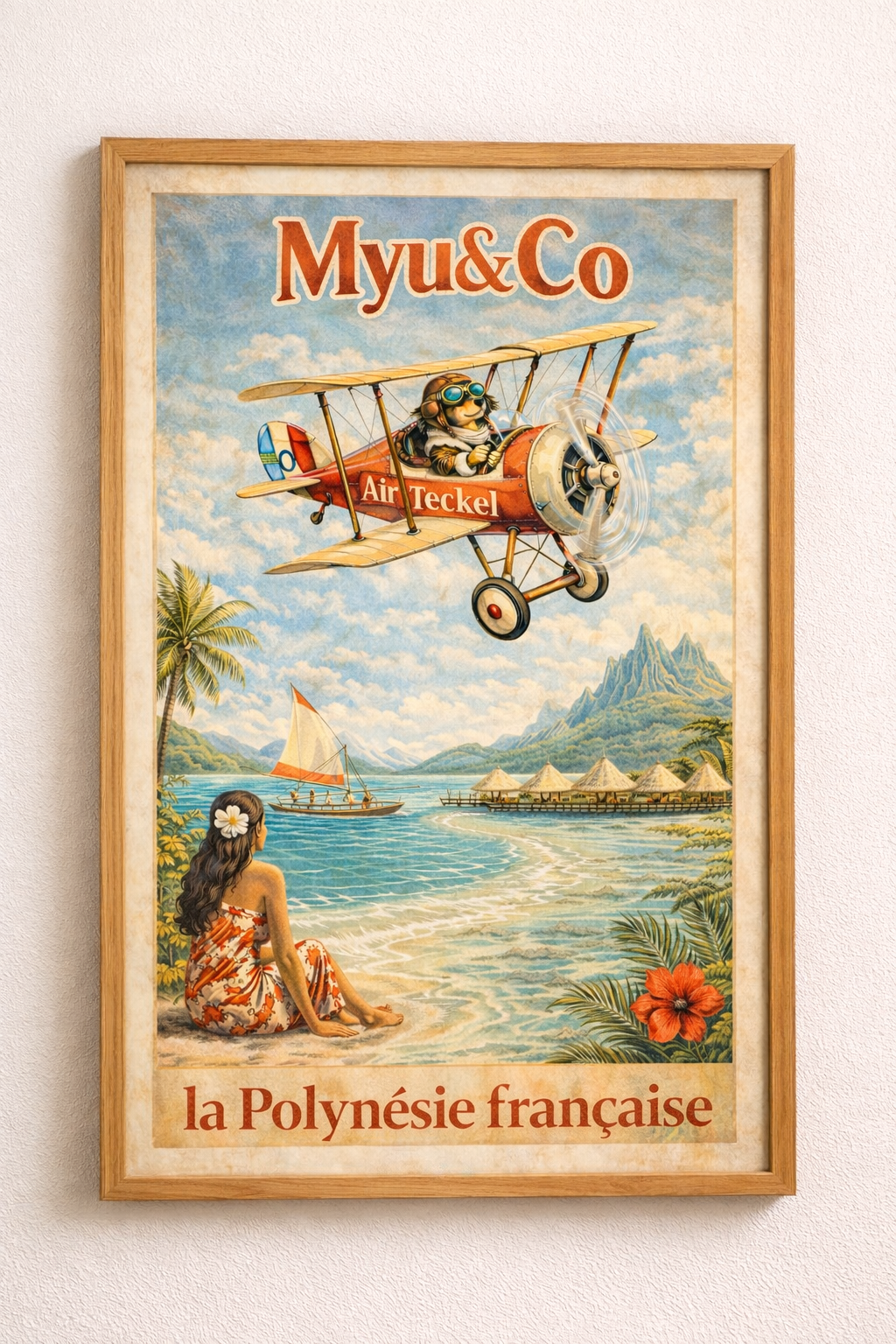 Affiche travel Polynésie