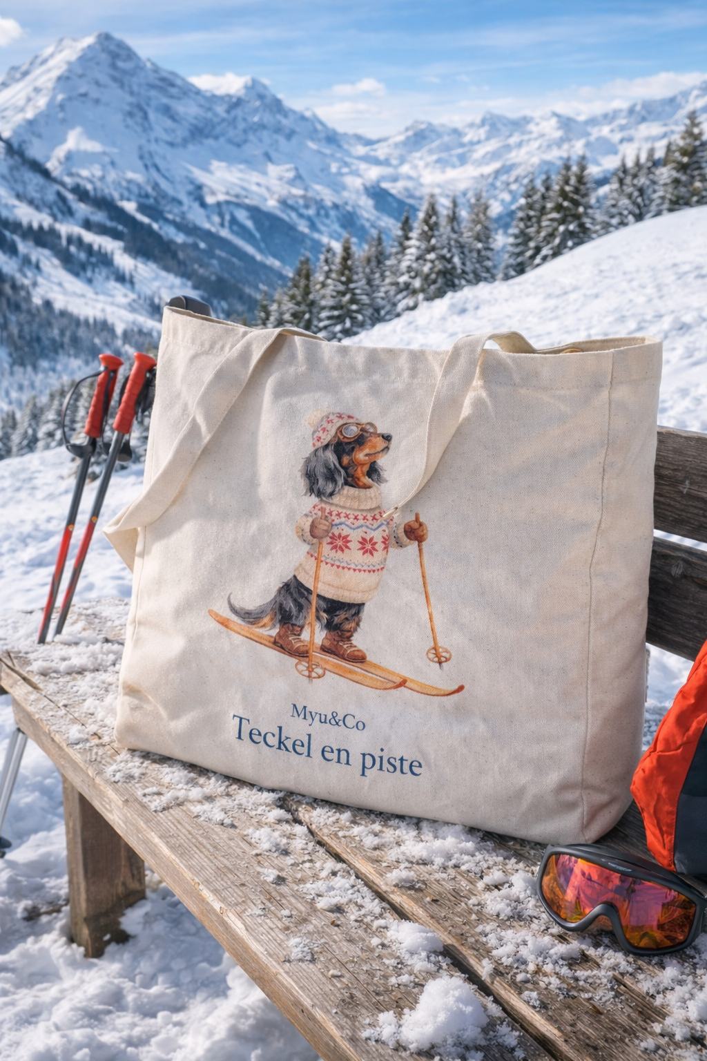Sac XXL Teckel en piste