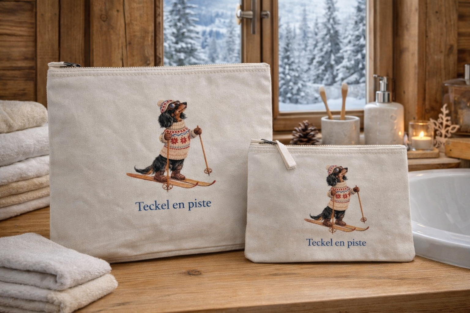 Trousse Teckel en piste