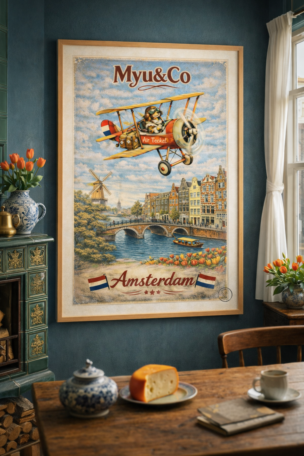 Affiche travel Amsterdam