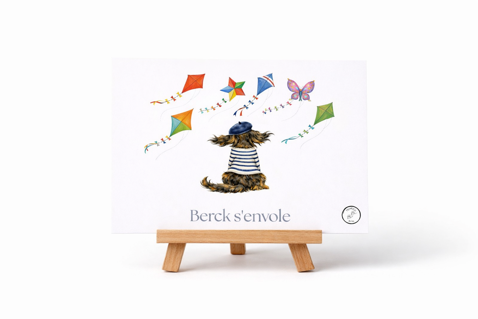 Carte retro Berck s'envole
