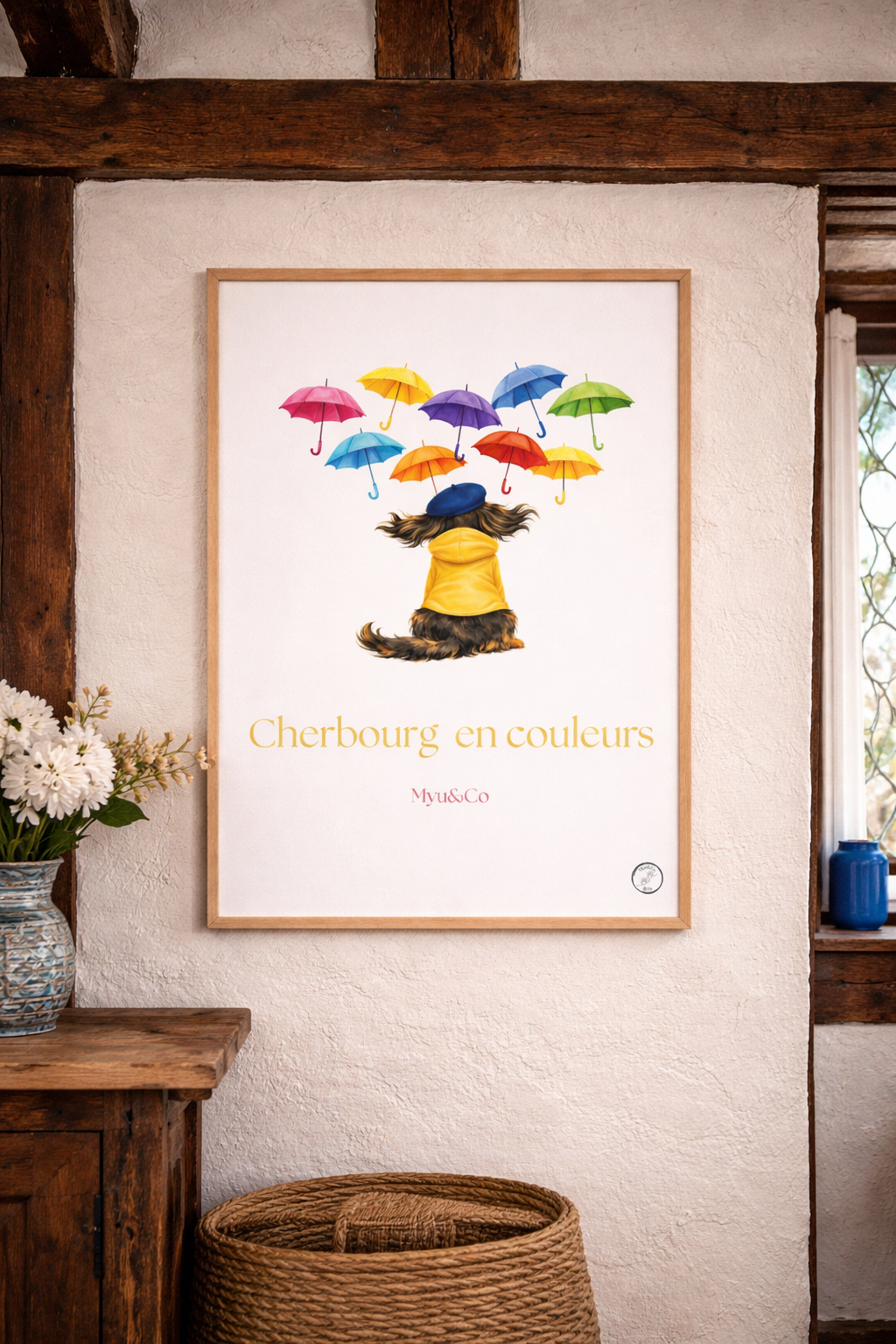 Affiche Cherbourg en couleurs