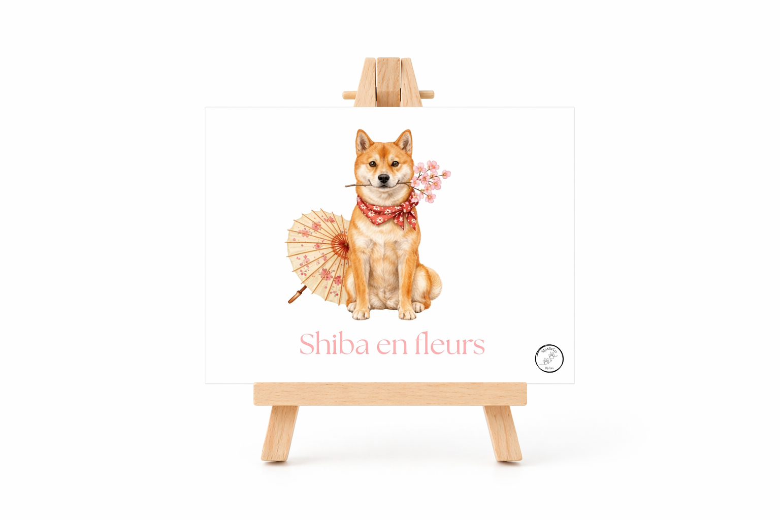 Shiba en fleurs