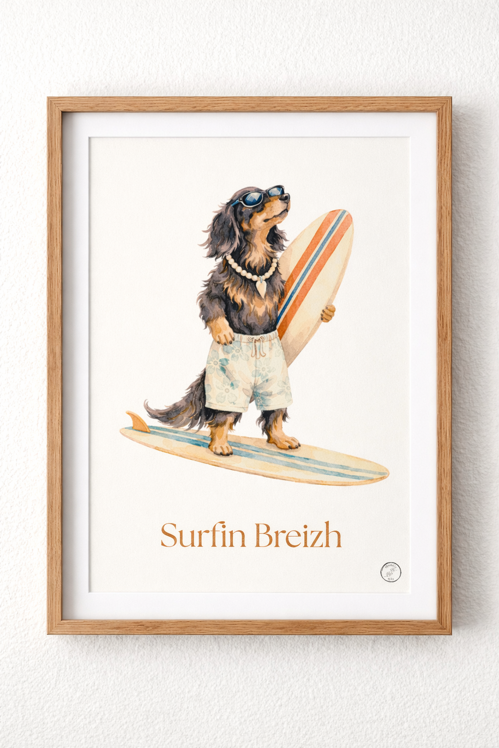 Affiche surfin breizh