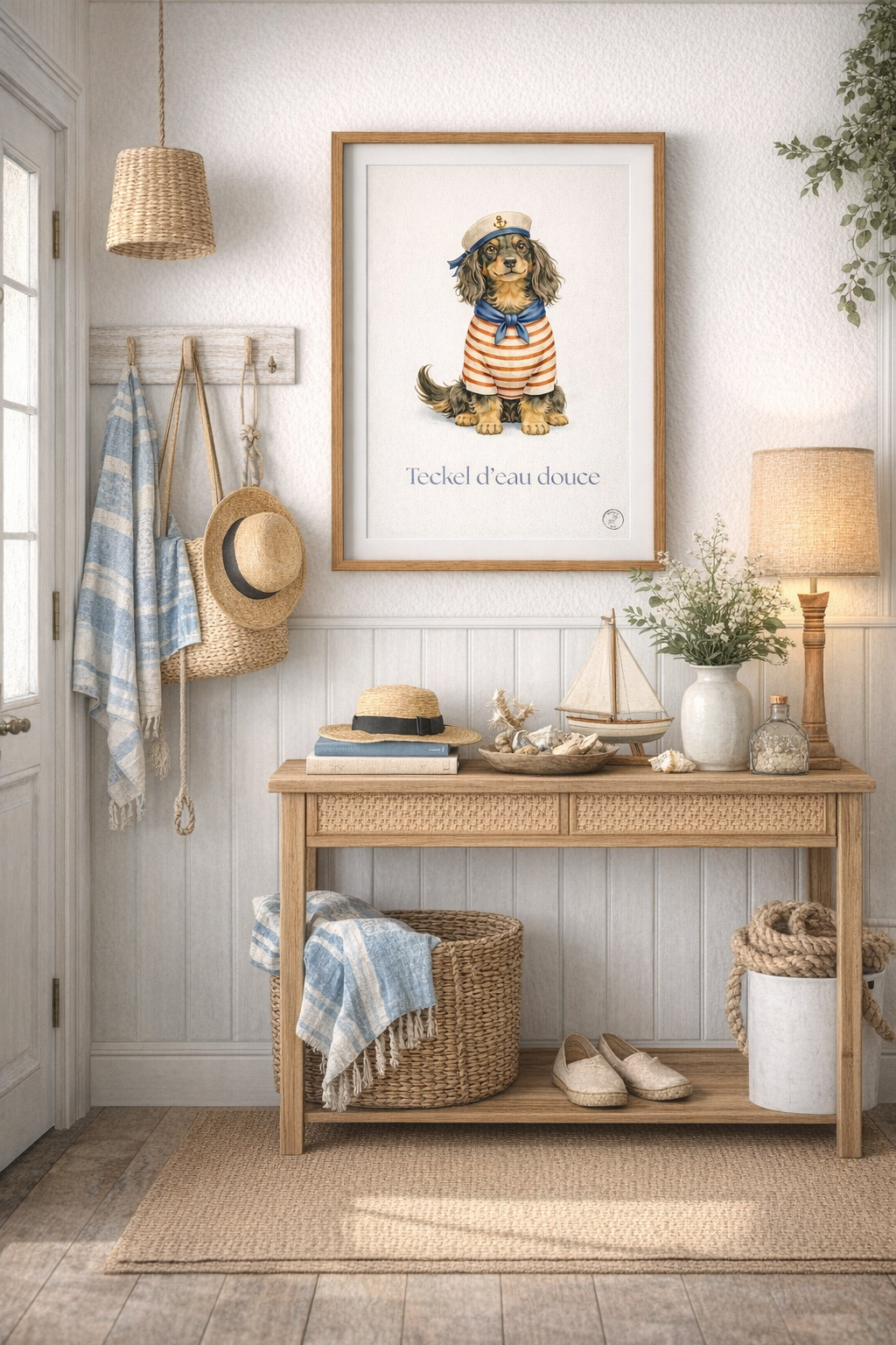 Affiche teckel d eau douce