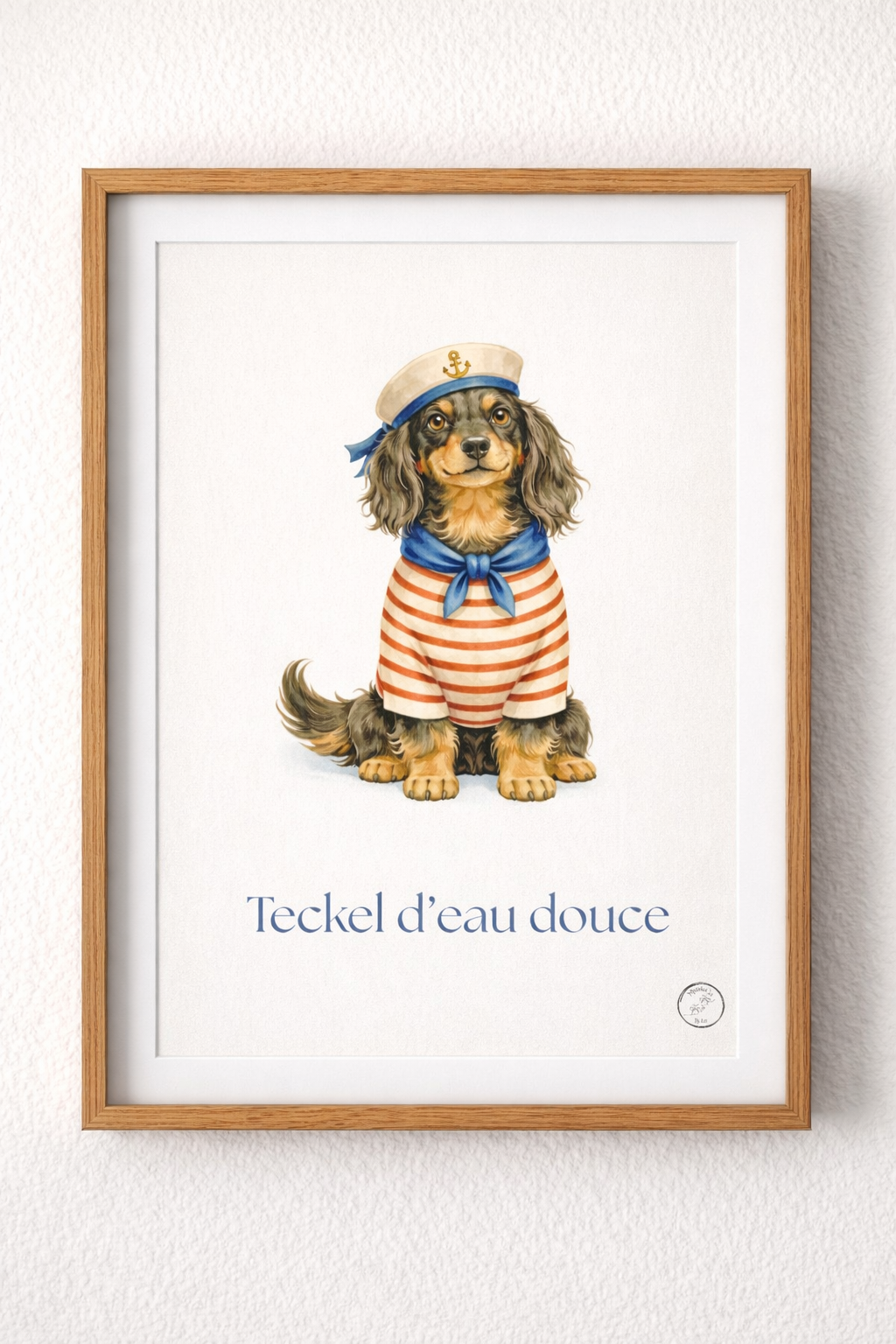 Affiche teckel d eau douce