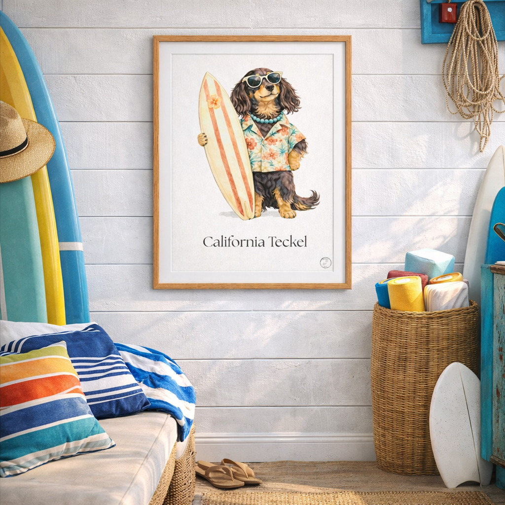 Affiche California teckel