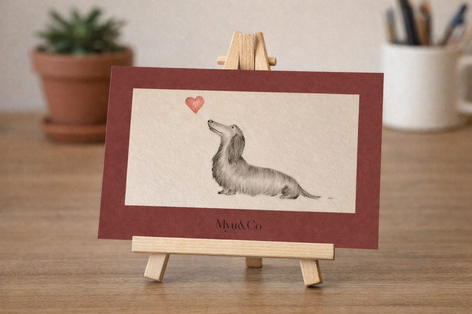 Carte Amour de teckel