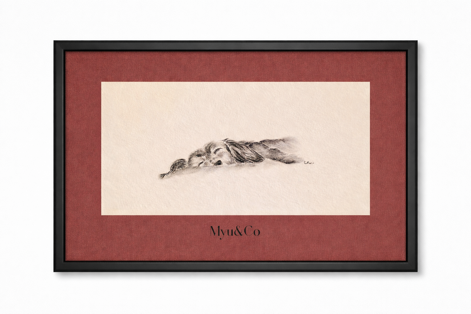 Affiche le repos du teckel