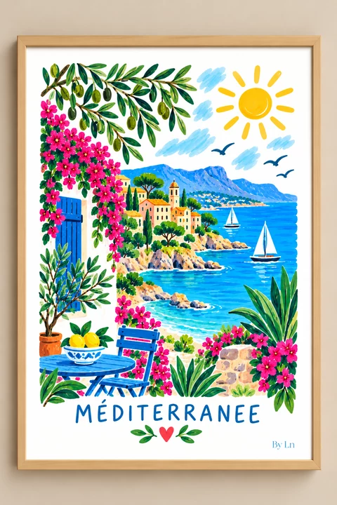 Affiche Méditerranée