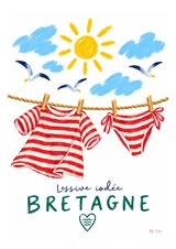 Affiche Bretagne – Lessive iodée