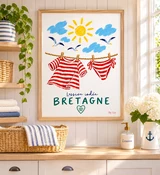 Affiche Bretagne – Lessive iodée