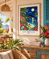 Affiche Les Antilles