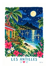 Affiche Les Antilles