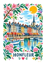 Affiche Honfleur
