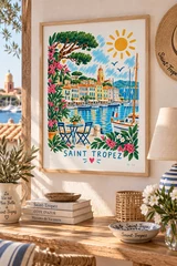 Affiche Saint-Tropez — illustration By Ln mise en scène