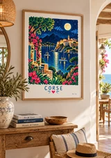 Affiche Corse — illustration By Ln mise en scène