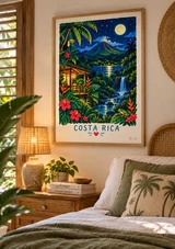 Affiche Costa Rica — illustration By Ln mise en scène