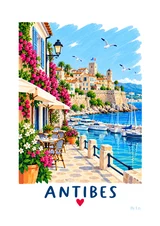 Affiche Antibes