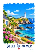 Affiche Belle Île en Mer