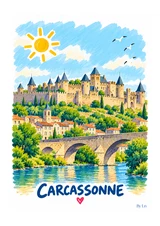 Affiche Carcassonne