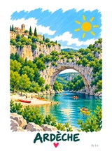 Affiche Ardèche