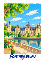 Affiche Fontainebleau