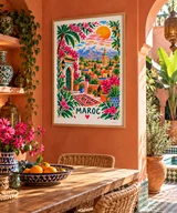 Affiche Maroc fleuri aux couleurs de l’Atlas