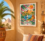 Affiche Égypte fleurie au fil du Nil