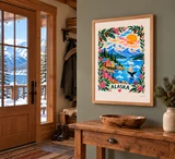 Affiche Alaska – Montagnes et lumières du Grand Nord