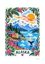 Affiche Alaska – Montagnes et lumières du Grand Nord