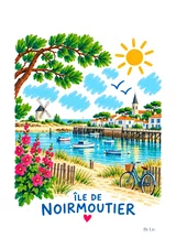 Affiche Île de Noirmoutier – Une parenthèse au bord de l’Atlantique
